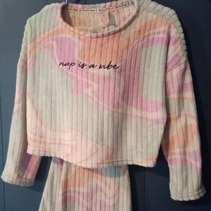 2 Set Justice Sleep Girls Flare Leg  Pajama Set Girls, Childrens Size M (10)